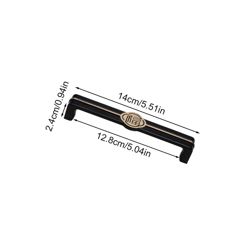 1 шт. Винтажный китайский иероглиф «Фу» ручки для кухонного шкафа ручки для ящиков дверцы шкафа