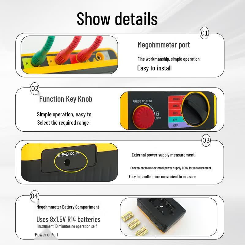 SMART SENSOR Ground Resistance Tester (CN version)