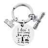 Graduation Gift Stainless Steel Keychain Rings Key Holder Creative Decorated Accessories