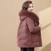 Зимняя хлопковая куртка для мамы, женская, средней длины, модная, для людей среднего и пожилого возраста, зимняя, утолщенная, теплая, хлопковая куртка, новый стиль