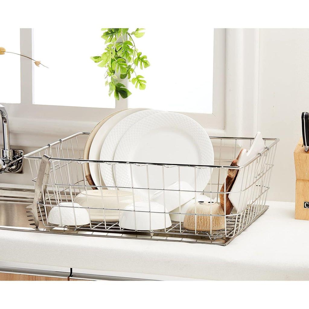 Сушилка для посуды, нержавеющая сталь (54 см x 20 см x 42 см)