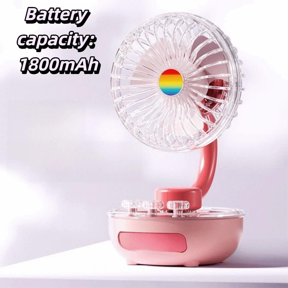 Compact Design Rechargeable Mini Table Fan Portable Personal Cooling Fan  Desktop Placement