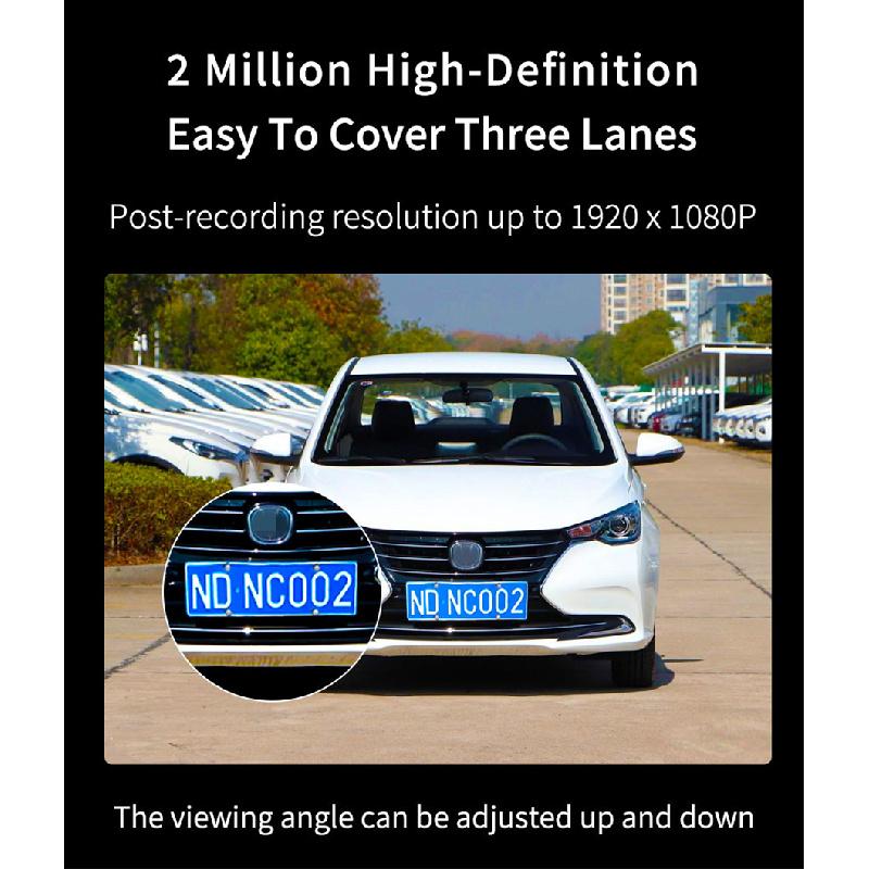 12-дюймовая IPS-камера переднего вида 4K с сенсорным экраном, видеорегистратор - Поддерживает беспроводной Carplay/Android Auto с G-сенсором и FM-передатчиком