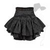 Юбка-пачка Punk Moon Girl с ремешком и бантом на высокой талии Юбка А-силуэта Летние мини-юбки