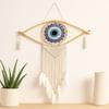 Dream Catcher Evil Eye Macrame Blue White Black