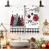 Полотенца для рук Рождественские с принтом Кухонные полотенца Абсорбирующие из микрофибры Полотенца для мытья посуды Подарочные Чайные полотенца