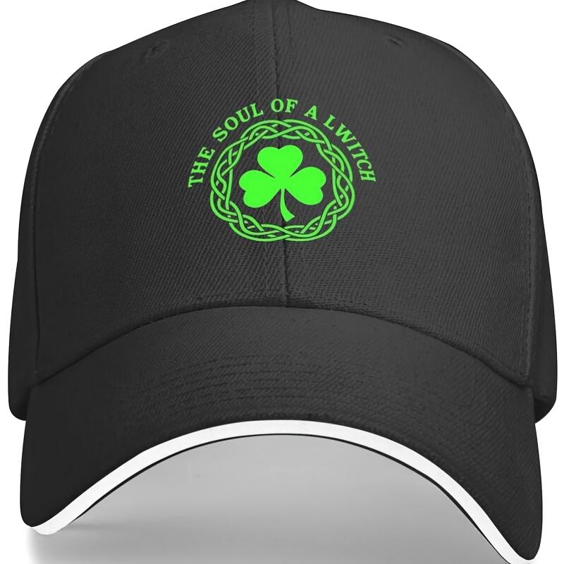 Кепка-бейсболка LWitch Shamrock с графикой Кельтский Узел, регулируемая, повседневная, полиэстер, унисекс