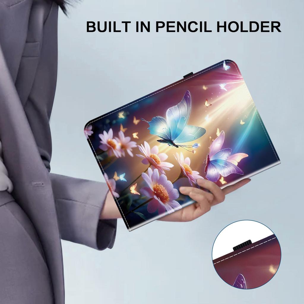 Чехол для планшета из искусственной кожи для Huawei MatePad Pro 11 (2022) - 11 стилей! Прочный, с 2 слотами для подставки, держателем для карандашей и слотами для карточек, гибкая задняя крышка из ТПУ