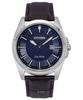 Eco-Drive Leather Strap Blue Dial BM7108-22L 100M Men's Watch
