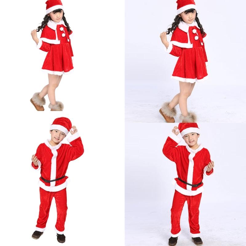 Santa Clauses Costume Santa Suit Christmas Santa Dressing Up Costume Accessories