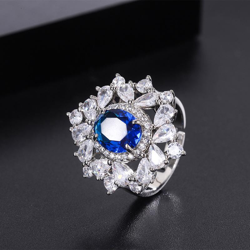 Горячие популярные имитационные ювелирные изделия, высокие ювелирные изделия, синие серьги-гвоздики, ожерелье, модные женские серьги-гвоздики