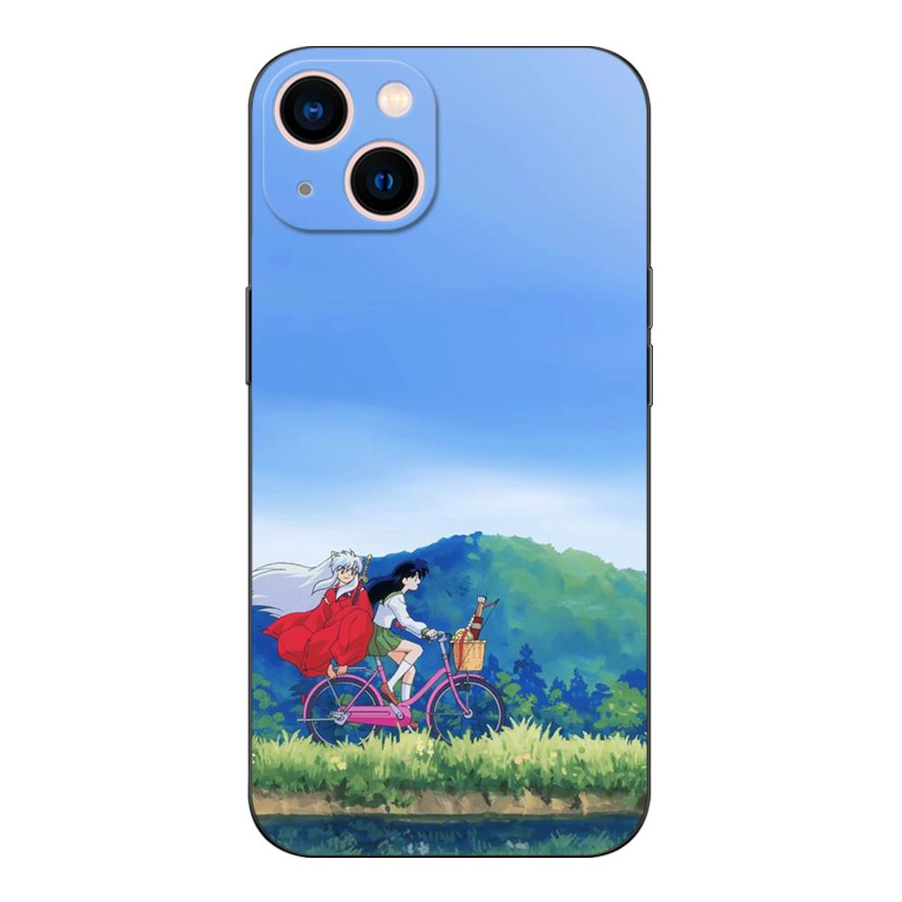 Черный чехол из ТПУ для Samsung Galaxy S22 S20 S21 FE PLUS ultra+S10 E lite задняя крышка yashahime Inuyasha