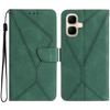 For Infinix Smart 10 Case Skin Touch Lines Imprinted PU Leather Flip Phone Cover