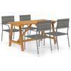 Day and Night - Day and Night Gray 5-Piece Garden Dining Set