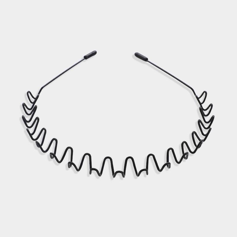 1/2/3Pcs Metal Wavy Headband Men Women Sport Face Washing Unisex Hair Hoop Non Slip Hairband Bangs Holder Braids Styling Tools