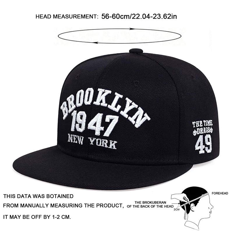 Fashion Letters Embroidery Snapback Hat Adult Hip Hop Caps Outdoor Sports Sun Hats Adjustable Baseball Cap Cotton Hat