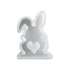 Heart Rabbit Candle Resin Mold Easter Rabbit Silicone Mould DIY Craft Molds Handmade Soap Baking Mold for Home Decor