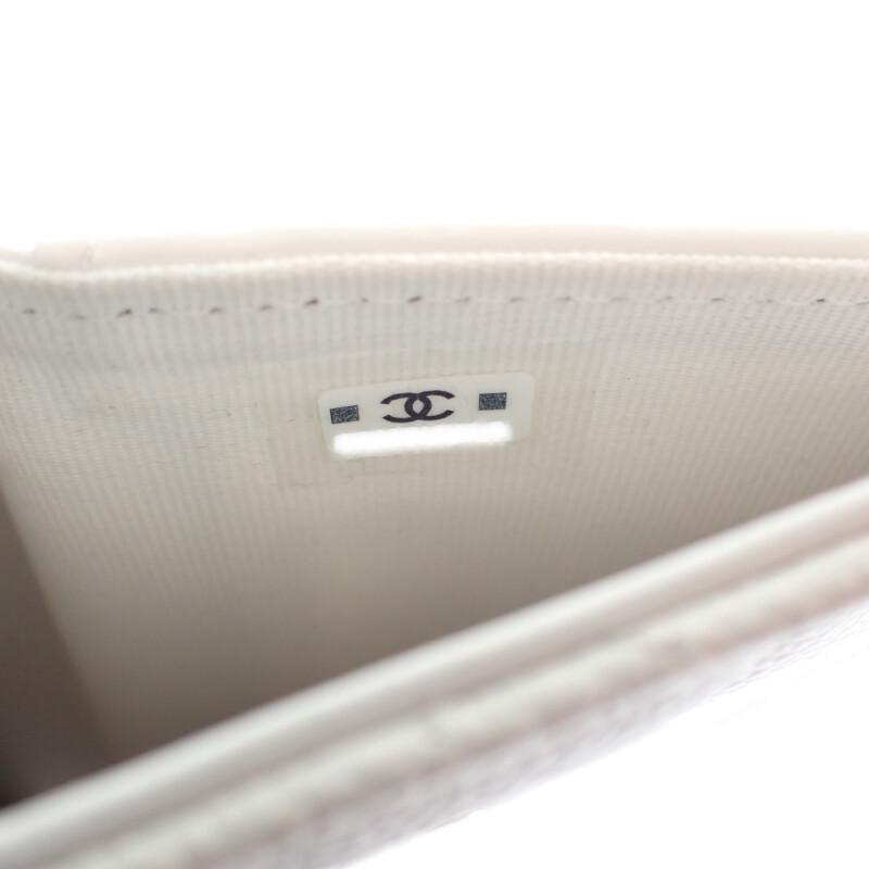 Chanel AP0232_B33352_10601 Белый женский кошелек бифолд