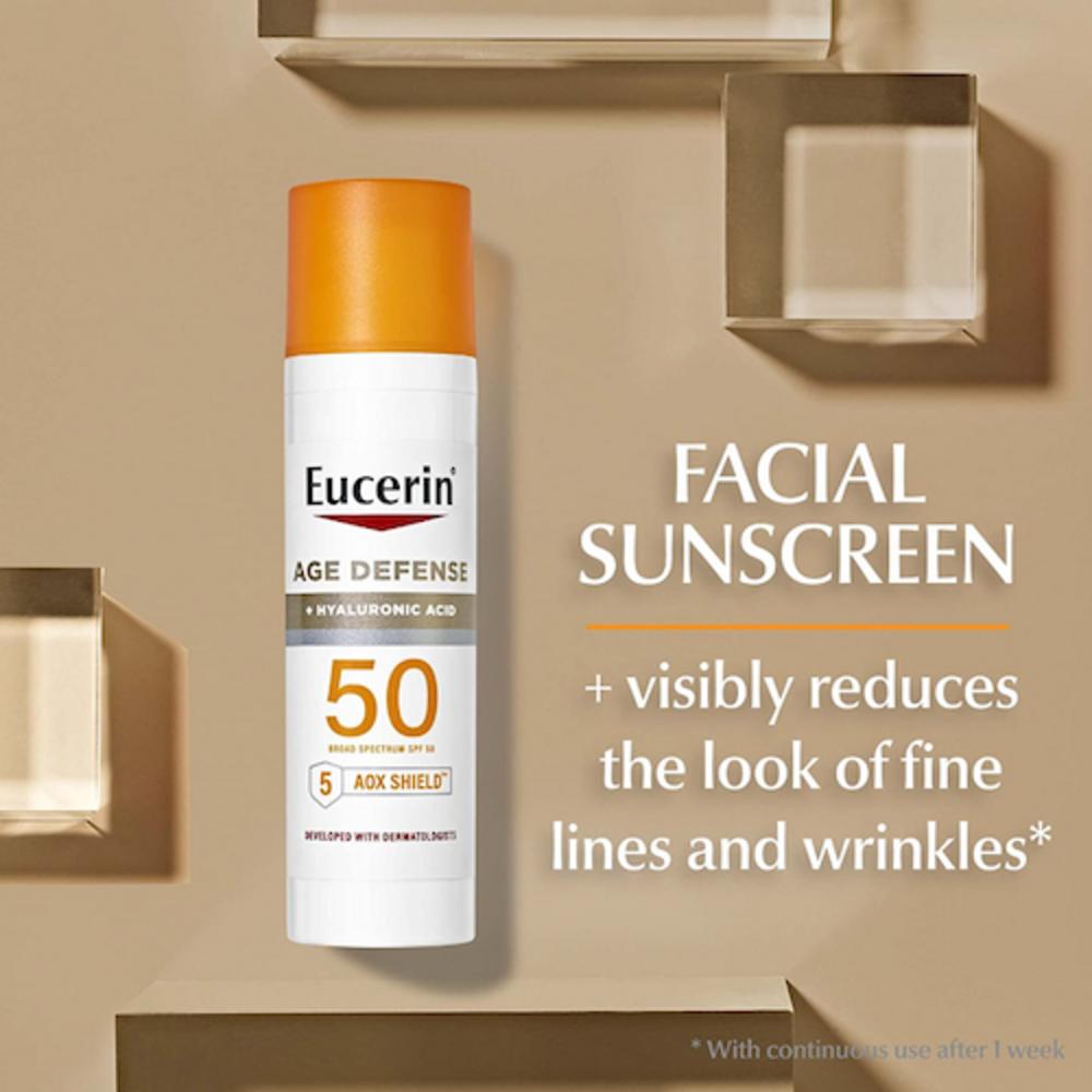 Eucerin Антивозрастной солнцезащитный крем для лица с гиалуроновой кислотой SPF 50 75 мл, 1 шт.