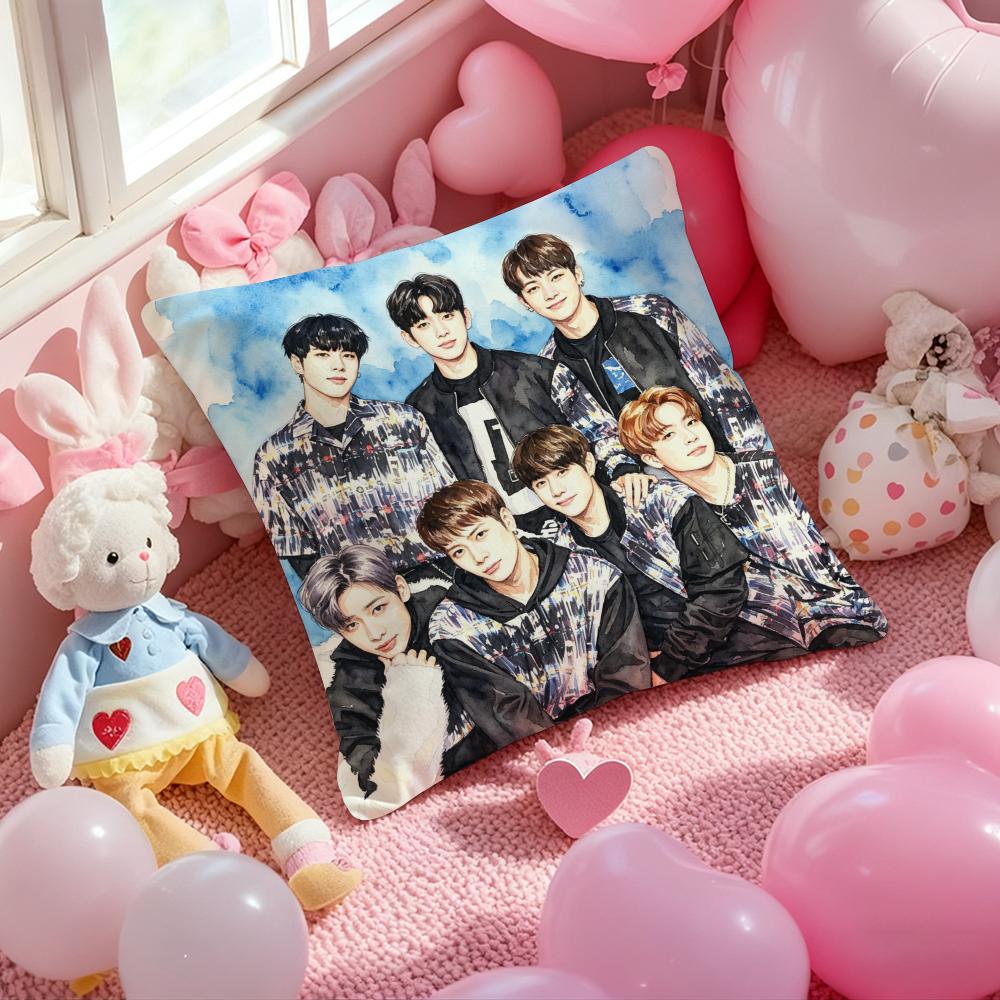 Kpop GGGGOT Cushion Cover Pattern Printed Pillowcase for Living Room Sofa Cushion Cover Bedroom Decor