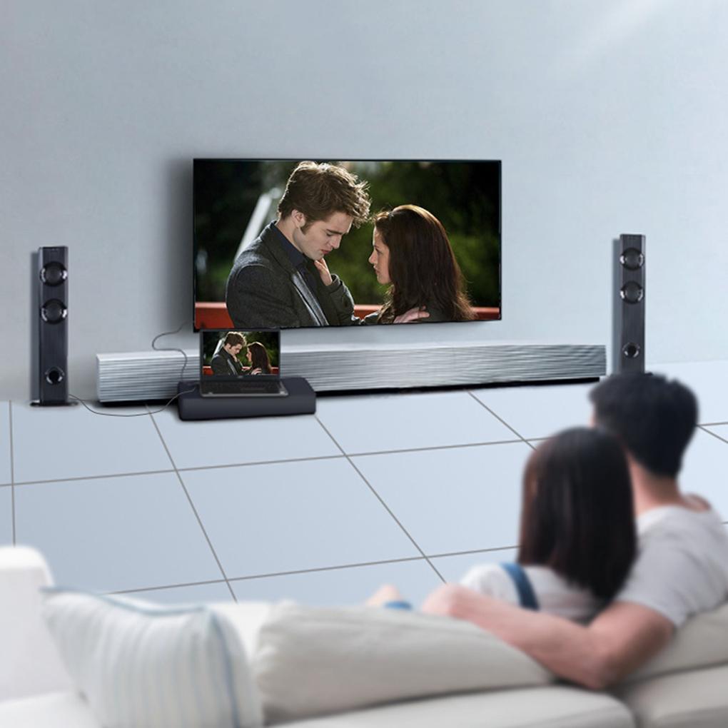 Конвертер адаптера HD в VGA Домашний конвертер адаптера Домашний офис Адаптер видео с разъемами «папа»-«мама» с аудиокабелем 3,5 мм