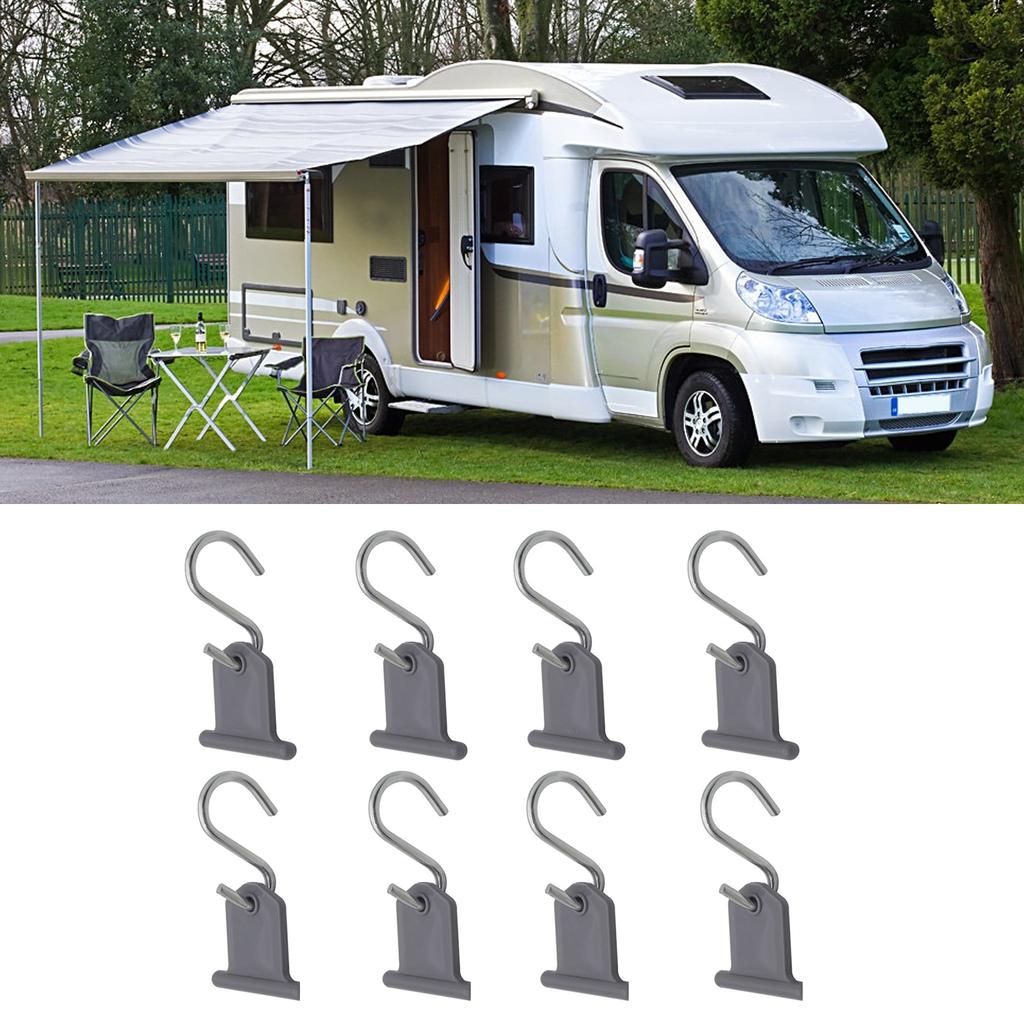 Крючки для тентов на колесах для фонарей, аксессуары для тентов для кемпинга, вешалки для вечеринок на колесах, вешалки для светильников, 8 шт.