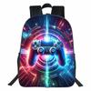 Детский рюкзак с цифровой печатью в виде игрового контроллера GamePad, для учеников средней школы, для мальчиков и девочек