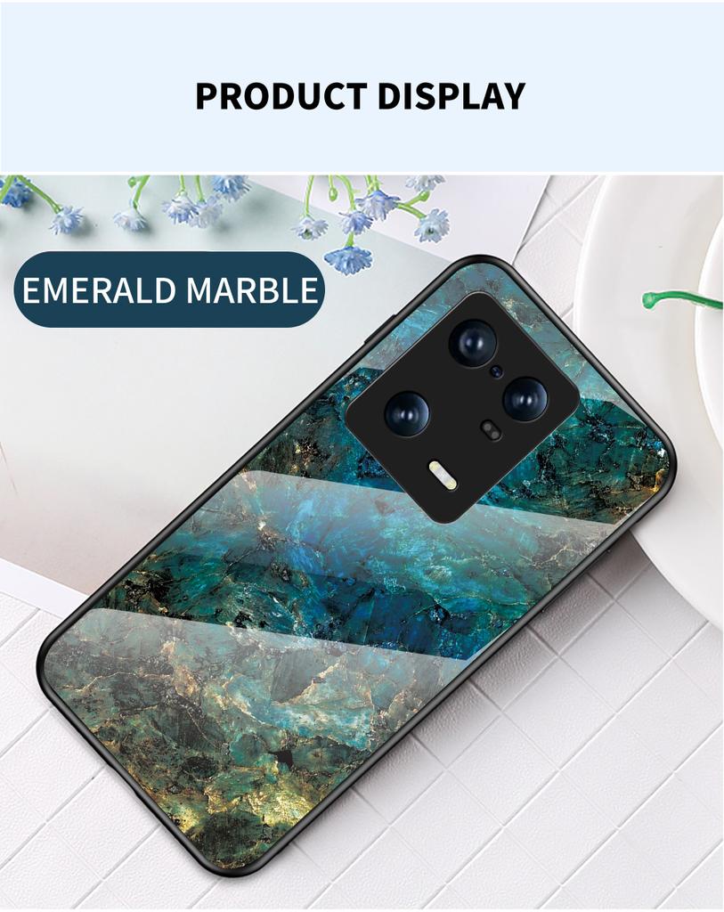 Чехол для Xiaomi 11 Lite 5G NE 13 13T Pro 13 Lite 13 Ultra Redmi 12 Note 8 2021 13 Pro + чехол из мраморного закаленного стекла, задняя крышка