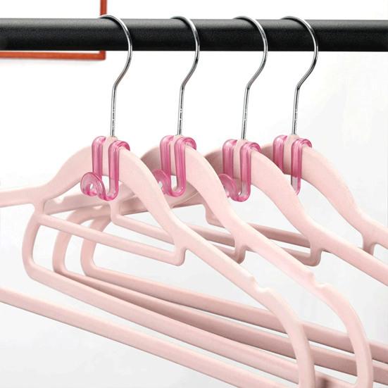 30/60Pcs Garment Hook Multi-Layer Hanger Connectors Heavy Duty Universal Stackable Closet Organizer Hooks