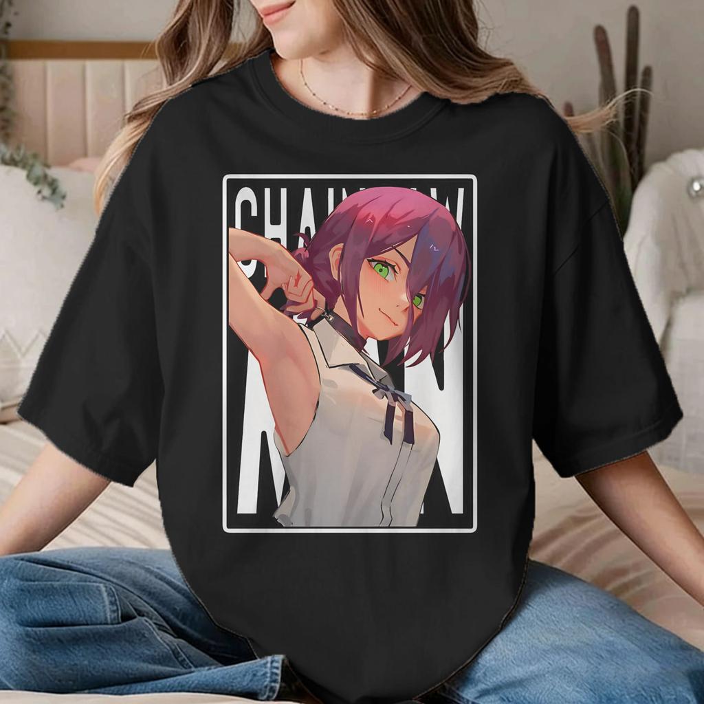 Chainsawunisexs Reze T Shirts Unisex Unisex 100 Cotton Amazing Tshirts Crew Neck Anime Movie Tee Shirt Short Sleeve Tops Gift Idea
