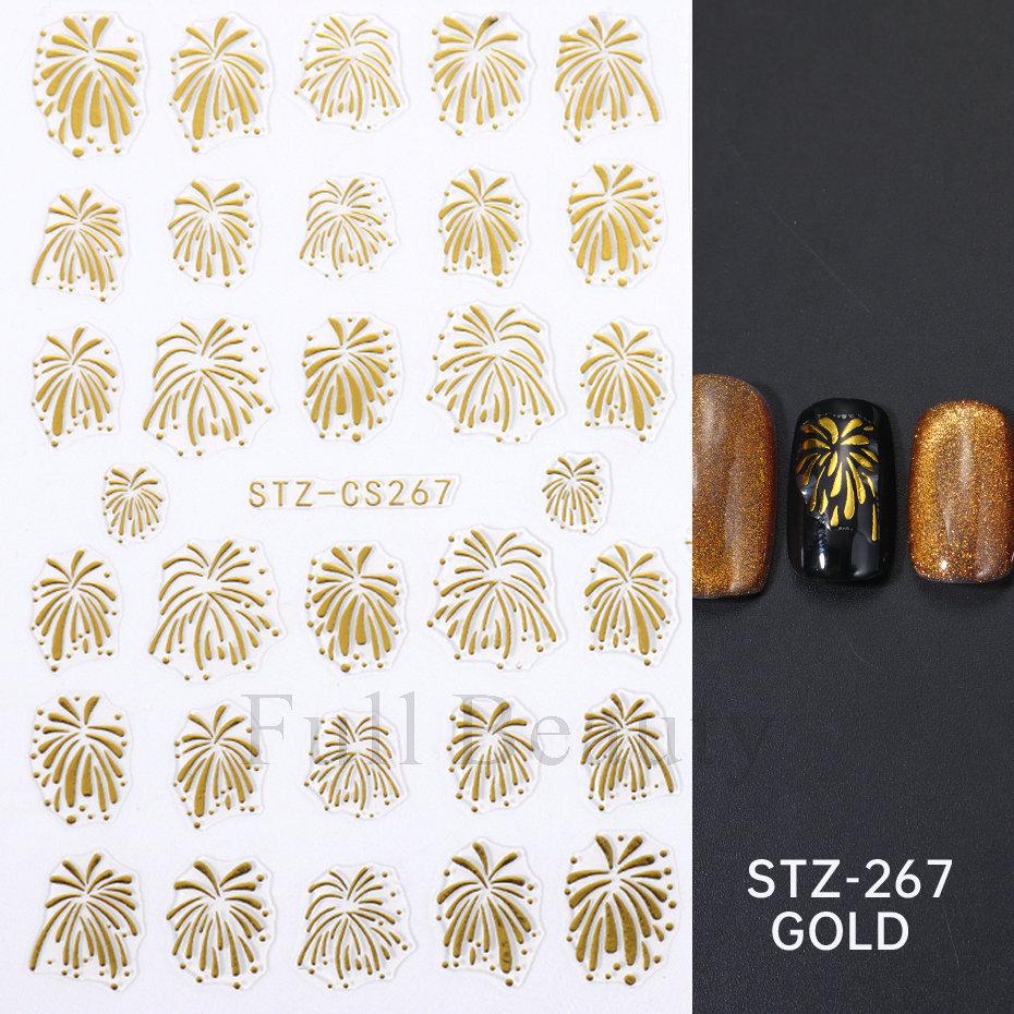 Nail Art Stickers Ins Valentine's Day Black Spades Love Line French Smile Adhesive Nail Stickers