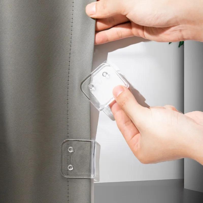 10/2 шт. зажимы для душевой занавески крючок держатель против брызг ветрозащитный зажим для душевой занавески для боковой части душа аксессуары для ванной комнаты