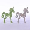 Halloween Skeleton Unicorn Figurine Decor Party Table Ghost House Display PE Craft Ornament