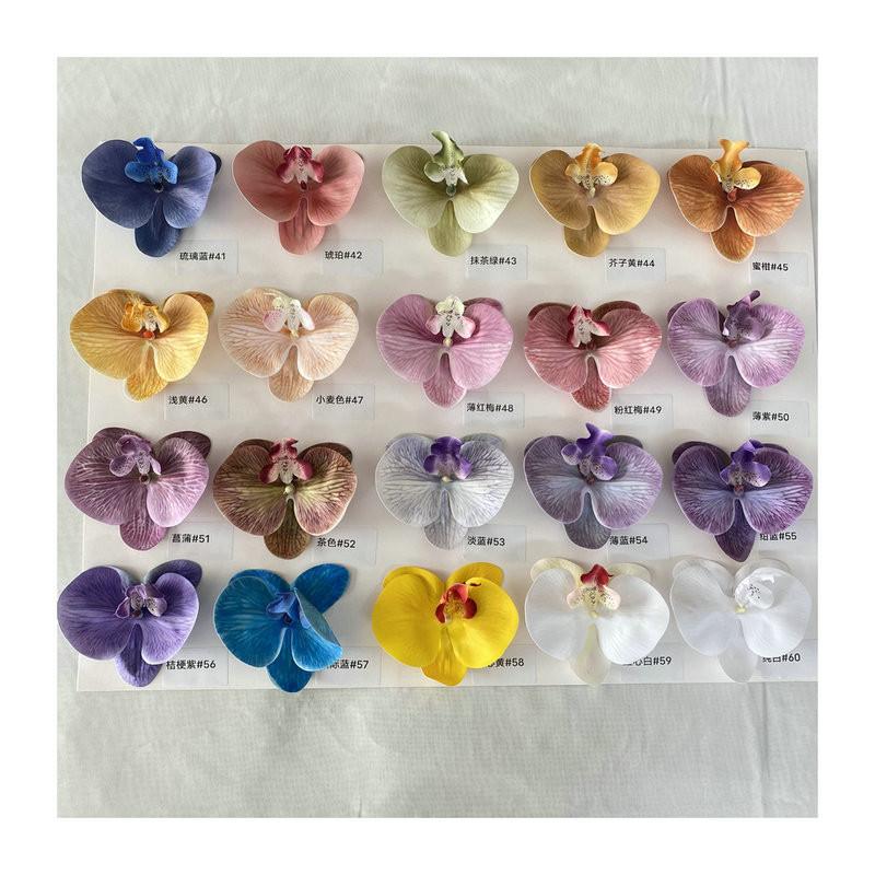 Phalaenopsis French 3d Artificial Flowers For Wedding Decor Home Display Hotel