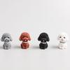 Cute Simulated Dog Figurine Resin Dog Ornament Car Accessories Dog Animal Model  Children Kids