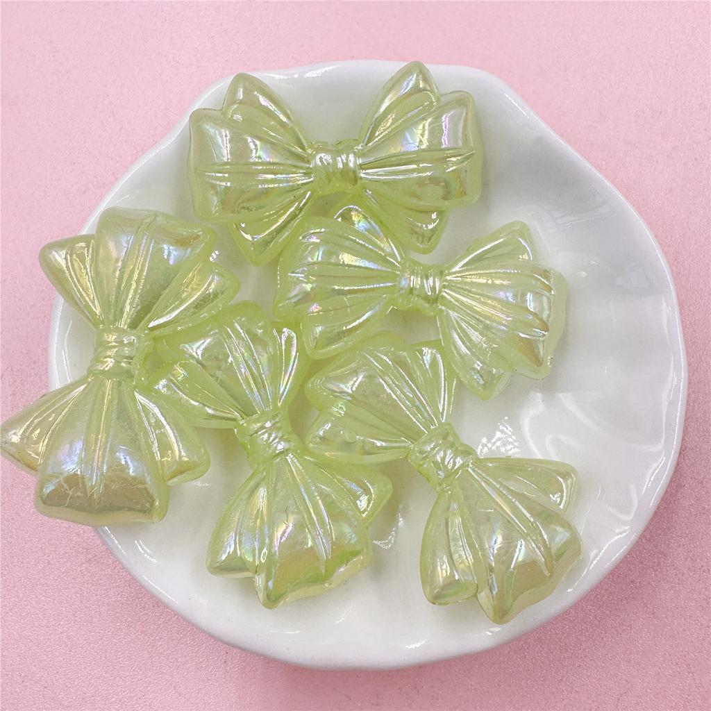 Брелок для браслета, аксессуары, бусины-бабочки, акриловая цепочка для мобильного телефона 23,2*35,5 мм, красочные «сделай сам», 5 шт., изысканная ручная работа