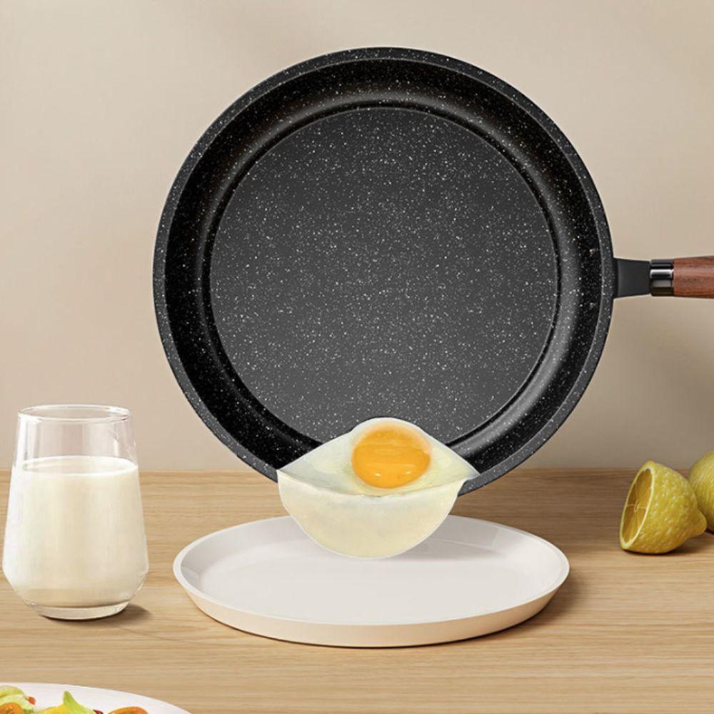 Non Stick Stir Fry Pan Flat Bottomed Saucepan Multipurpose Frying Pan Steak