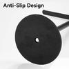 Black Hand Towel Holder Stand – Countertop T-Shaped Stainless Steel Towel Rack with Non-Slip Base for Vanity and Kitchen