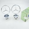 44 мм 3D Синий Хромированный Звезда Капот Значок Логотип Эмблема для Mercedes Benz W202 W203 W204 W208 W210 W220 W221 Автомобильные Аксессуары