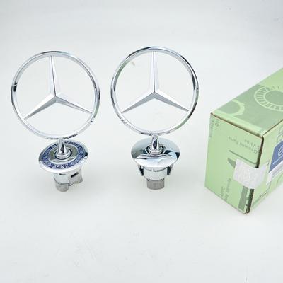 44 мм 3D Синий Хромированный Звезда Капот Значок Логотип Эмблема для Mercedes Benz W202 W203 W204 W208 W210 W220 W221 Автомобильные Аксессуары