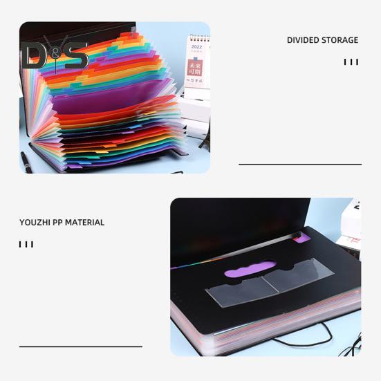 Органайзер для файлов-гармошек с 12/24/36 карманами, расширяющаяся папка для файлов формата А4, органайзер для бумажных документов и квитанций для классной комнаты, домашнего офиса