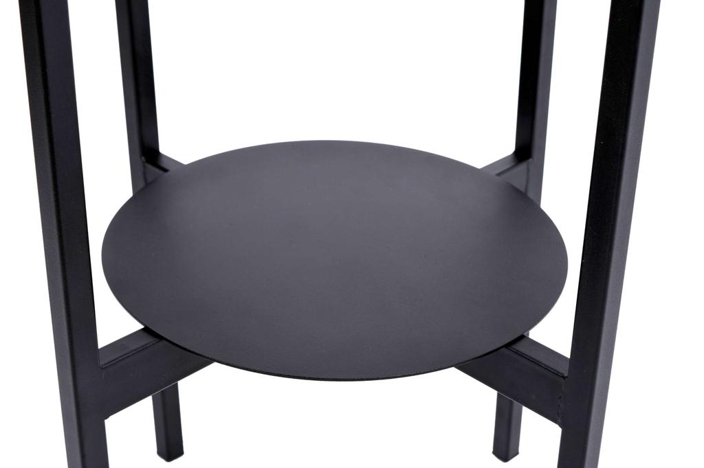 Kwietnik Stojący Loftowy Torre 70 Cm Czarny