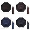 Luxury Folding Umbrella Plain X Striped NAVY Dark Blue Makita a Umbrella Manufacturer with a History of Over 140 Years Since the Edo Luxury Umbrella