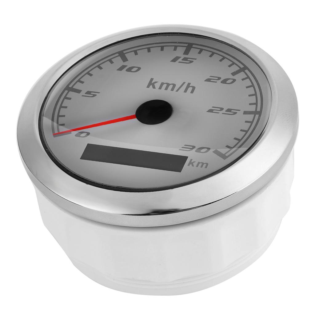 GPS Speedometer 30km H Odometer 85mm IP67 Waterproof for Boat Car Yacht Motorcycle