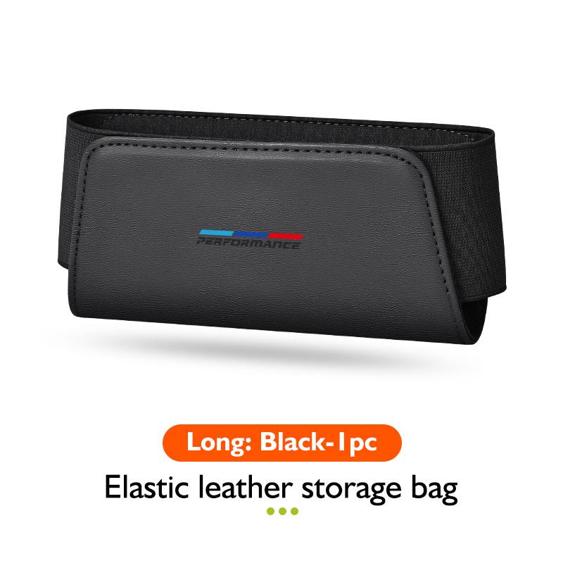Car Seat Side Interior Storage Pocket Leather Organizer Bag Phone Net Pocket Holder For BMW E91 E92 E93 E60 F10 F30 E39 E36 E87