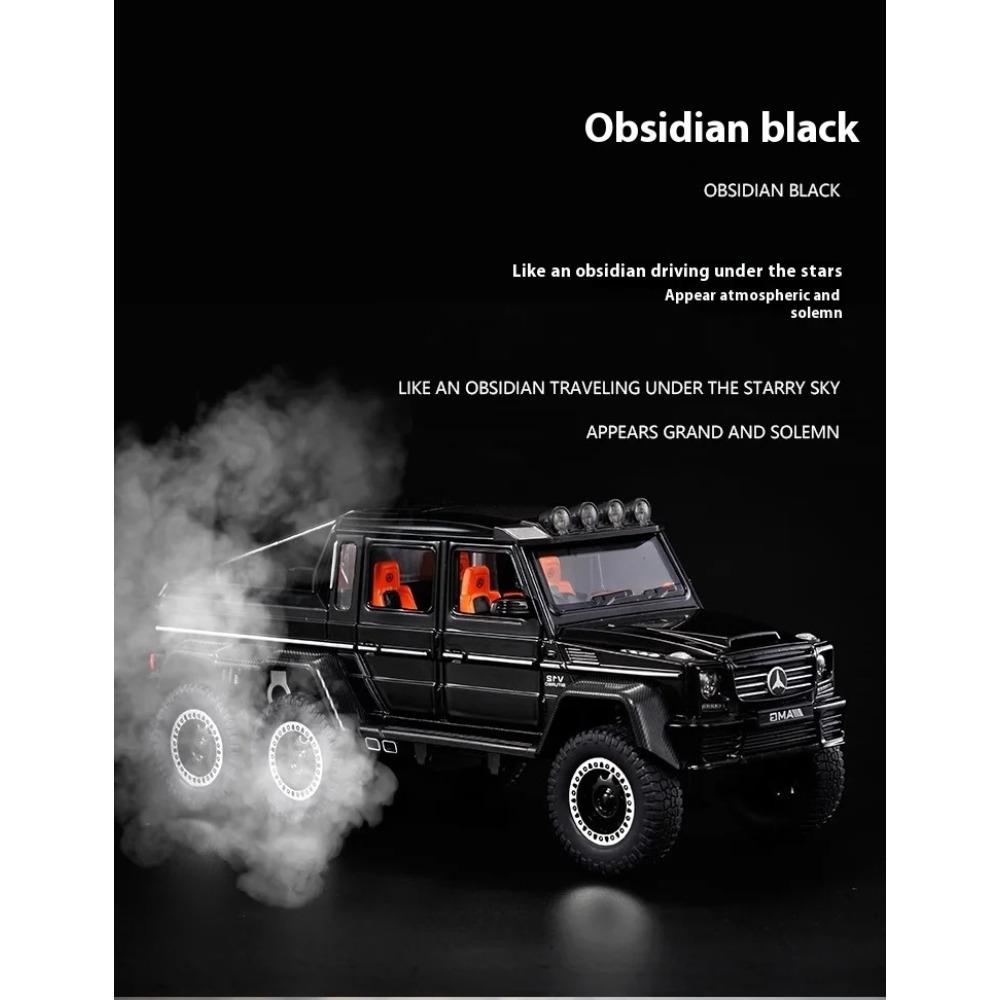 1/20 Mercedes Benz AMG G63 6X6 Внедорожник из сплава Металлическая литая модель автомобиля Звук и свет Большой подарок для взрослого Парню Коллекция
