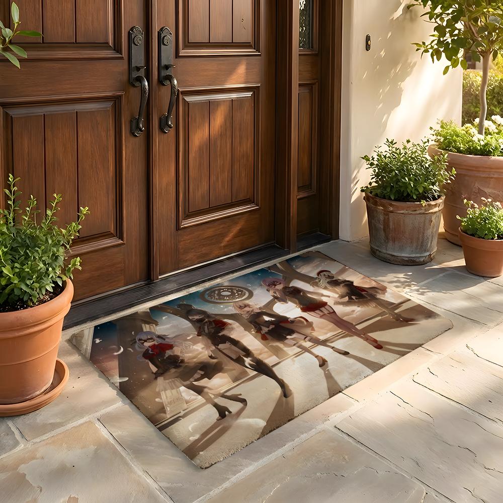 Floor Mat Soft Flannel Rug Non Slip Absorbent Mat for Bathroom Bedroom Home Decor B BanG Dream Ave Mujica