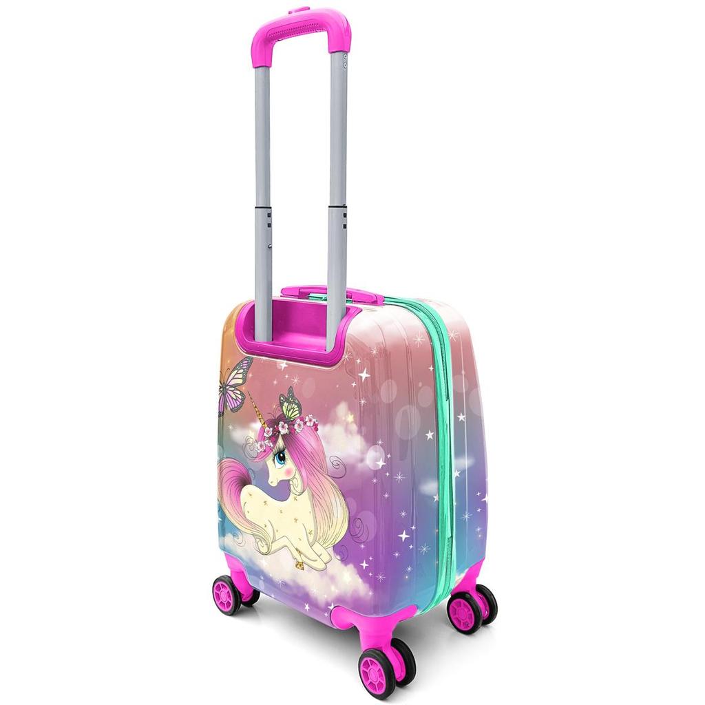 coral high Детский розовый водный зеленый детский чемодан с рисунком единорога для девочек 16704
