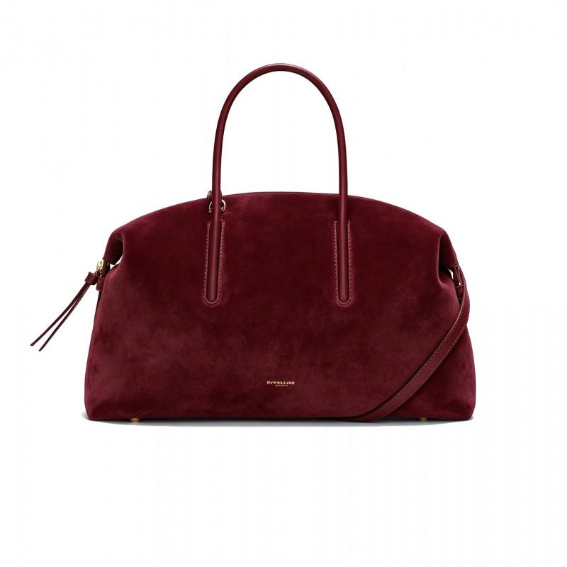 Bowling Tote Bag Large Capacity PU Leather Handbag Commute