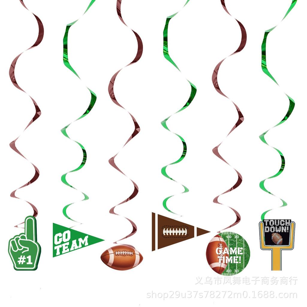 Super Bowl Football Kids Party Supplies Tableware Tablecloth Paper Plates Banners Pennant Decorations